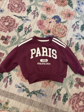 Grayson Mini Baby 12 Month Paris Sweatshirt